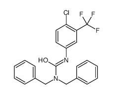 1,1-dibenzyl-3-[4-chloro-3-(trifluoromethyl)phenyl]urea结构式