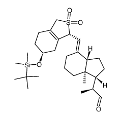 3(S)-tert-butyldimethylsilyloxy-20(S)-formyl-9,10-secoprega-5,7(E),10(19)-triene结构式
