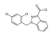 1-[(2,4-dichlorophenyl)methyl]indazole-3-carbonyl chloride结构式