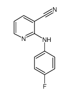 2-[(4-fluorophenyl)amino]nicotinonitrile结构式
