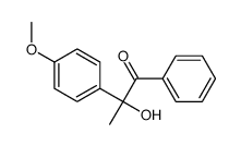 2-hydroxy-2-(4-methoxyphenyl)-1-phenylpropan-1-one结构式