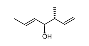 (3R,4S,E)-3-methylhepta-1,5-dien-4-ol Structure