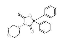3-morpholin-4-yl-5,5-diphenyl-2-sulfanylidene-1,3-oxazolidin-4-one Structure