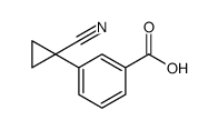 3-(1-Cyanocyclopropyl)benzoic acid Structure