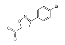 Isoxazole, 3-(4-bromophenyl)-4,5-dihydro-5-nitro Structure
