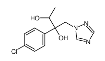 2-(4-chlorophenyl)-1-(1,2,4-triazol-1-yl)butane-2,3-diol结构式