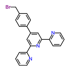 4'-[4-(bromomethyl)phenyl]-2,2':6',2''-terpyridine Structure