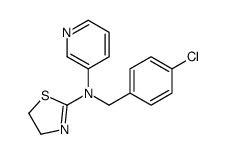 N-[(4-chlorophenyl)methyl]-N-pyridin-3-yl-4,5-dihydro-1,3-thiazol-2-amine Structure