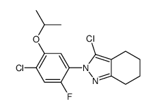3-chloro-2-(4-chloro-2-fluoro-5-propan-2-yloxyphenyl)-4,5,6,7-tetrahydroindazole Structure