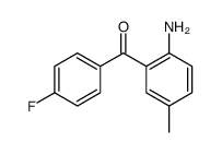 (2-amino-5-methylphenyl)-(4-fluorophenyl)methanone结构式