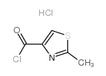 2-甲基-1,3-噻唑-4-羰酰氯盐酸盐结构式