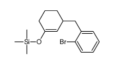 [3-[(2-bromophenyl)methyl]cyclohexen-1-yl]oxy-trimethylsilane结构式