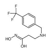 N-hydroxy-3-[[4-(trifluoromethyl)phenyl]methylamino]propanamide结构式
