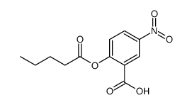5-nitro-2-(pentanoyloxy)benzoic acid结构式
