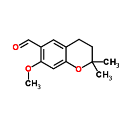 7-Methoxy-2,2-dimethyl-6-chromanecarbaldehyde结构式