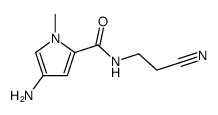4-amino-N-(2-cyanoethyl)-1-methylpyrrole-2-carboxamide结构式