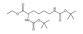 Lysine, N2,N6-dicarboxy-, di-tert-butyl 1-ethyl ester Structure