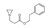 2-phenylethyl 3-(aziridin-1-yl)propanoate Structure
