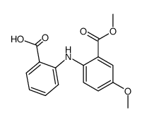 2-(2-Carboxy-phenylamino)-5-methoxy-benzoic acid methyl ester Structure