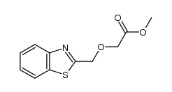 benzothiazol-2-ylmethoxy-acetic acid methyl ester结构式