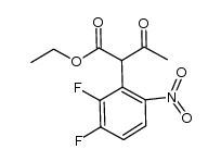 ethyl 2-(2,3-difluoro-6-nitrophenyl)-3-oxobutanoate结构式