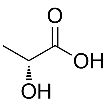 D-(−)-Lactic acid Structure