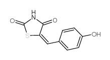 5-(4-羟基苯亚甲基)噻唑烷-2,4-二酮结构式