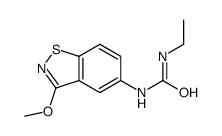 1-ethyl-3-(3-methoxy-1,2-benzothiazol-5-yl)urea结构式