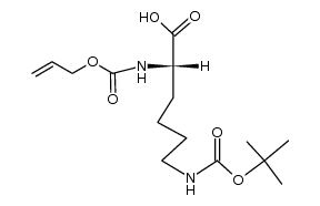 Alloc-Lys(BOC)-OH Structure