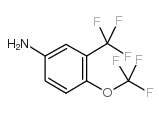 4-(三氟甲氧基)-3-(三氟甲基)苯胺结构式