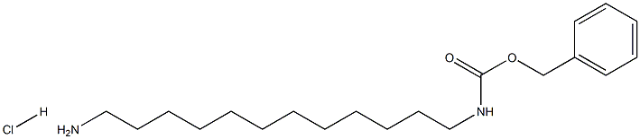 N-苄氧羰基-1,12-二氨基十二烷盐酸盐结构式