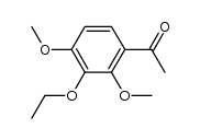1-(3-ethoxy-2,4-dimethoxy-phenyl)-ethanone结构式