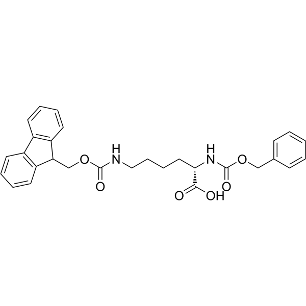 N-Ε-芴甲氧羰基-N-Α-苄氧羰基-L-赖氨酸图片