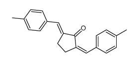 2,5-bis[(4-methylphenyl)methylidene]cyclopentan-1-one结构式