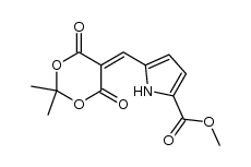 methyl 5-[(2,2-dimethyl-4,6-dioxo-1,3-dioxan-5-ylidene)methyl]-1H-pyrrole-2-carboxylate Structure