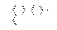α-(N,N-Diacetylamino-)-4-chloracetophenon结构式