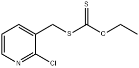 S-((2-氯吡啶-3-基)甲基) O-乙基二硫代碳酸酯结构式