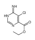 ethyl 6-amino-5-chloropyrimidine-4-carboxylate Structure