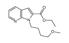 1-(4-甲氧基丁基)-1H-吡咯并[2,3-B]吡啶-2-羧酸乙酯结构式
