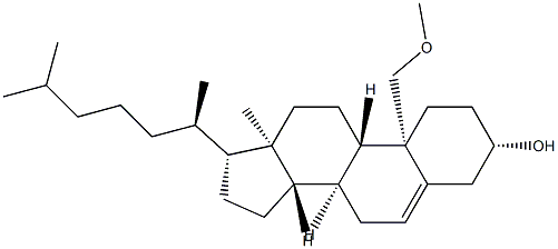 19-Methoxycholest-5-en-3β-ol结构式