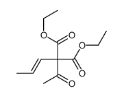 diethyl 2-acetyl-2-prop-1-enylpropanedioate Structure