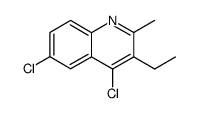 4,6-dichloro-3-ethyl-2-methyl-quinoline Structure
