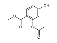 methyl 2-acetoxy-4-hydroxybenzoate结构式