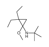 N-tert-butyl-2,2-diethyl-1-methoxycyclopropan-1-amine Structure