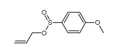 p-methoxybenzenesulfinic acid allyl ester结构式