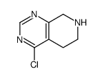 4-氯-5,6,7,8-四氢吡啶并[3,4-d]嘧啶结构式
