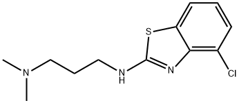 N'-(4-氯-1,3-苯并噻唑-2-基)-N,N-二甲基丙烷-1,3-二胺结构式