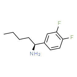 (1S)-1-(3,4-DIFLUOROPHENYL)PENTYLAMINE结构式