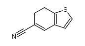 6,7-dihydrobenzo[b]thiophene-5-carbonitrile结构式