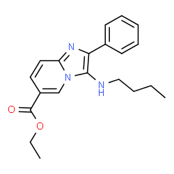 ETHYL3-(BUTYLAMINO)-2-PHENYLIMIDAZO[1,2-A]PYRIDINE-6-CARBOXYLATE Structure